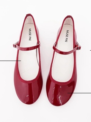 出口新加坡粗跟玛丽珍鞋浅口中跟经典时尚漆皮小红鞋OL通勤单鞋女