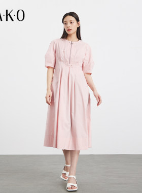 KAKO夏季新品气质优雅连衣裙女设计感时尚休闲裙子5340982
