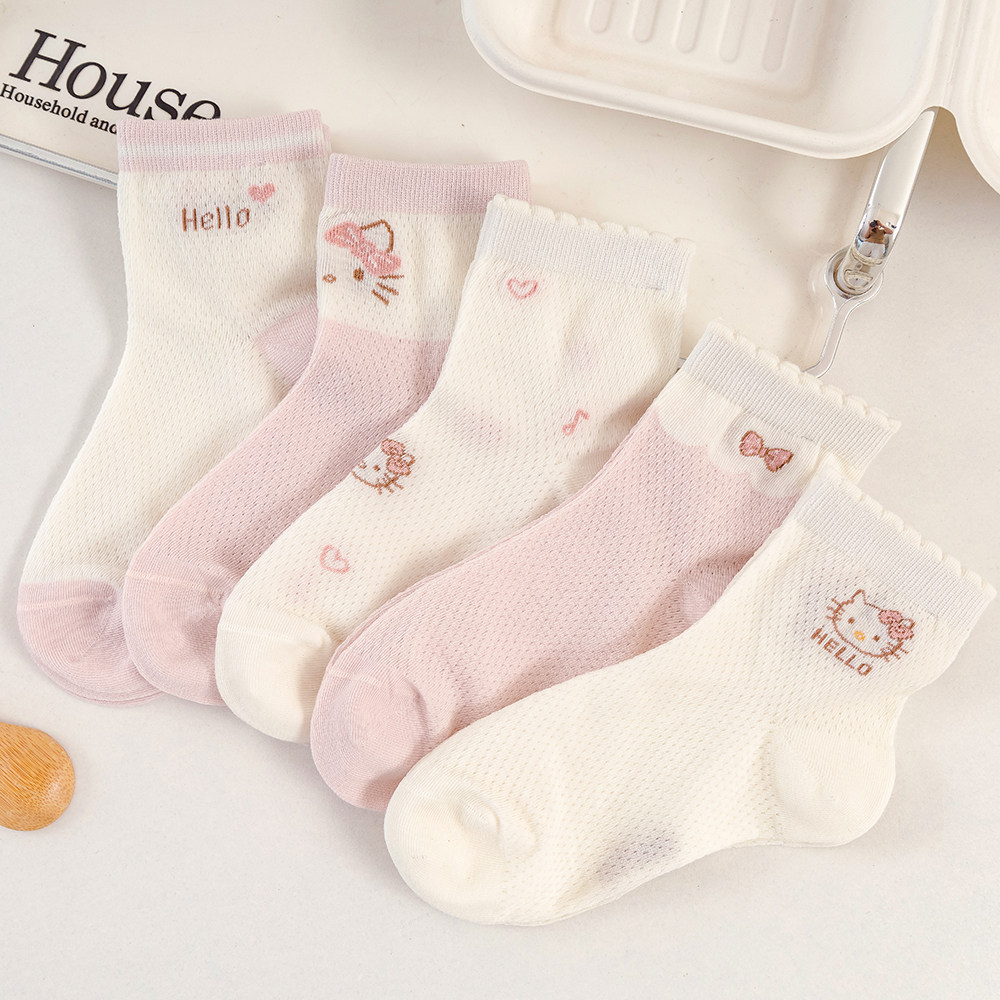 女童袜子春夏季薄款儿童女宝宝纯棉网眼童袜公主女孩透气中筒薄袜,童装/婴儿装/亲子装,儿童袜子(0-16岁),淘宝优惠券,粉丝福利购,淘宝优惠卷