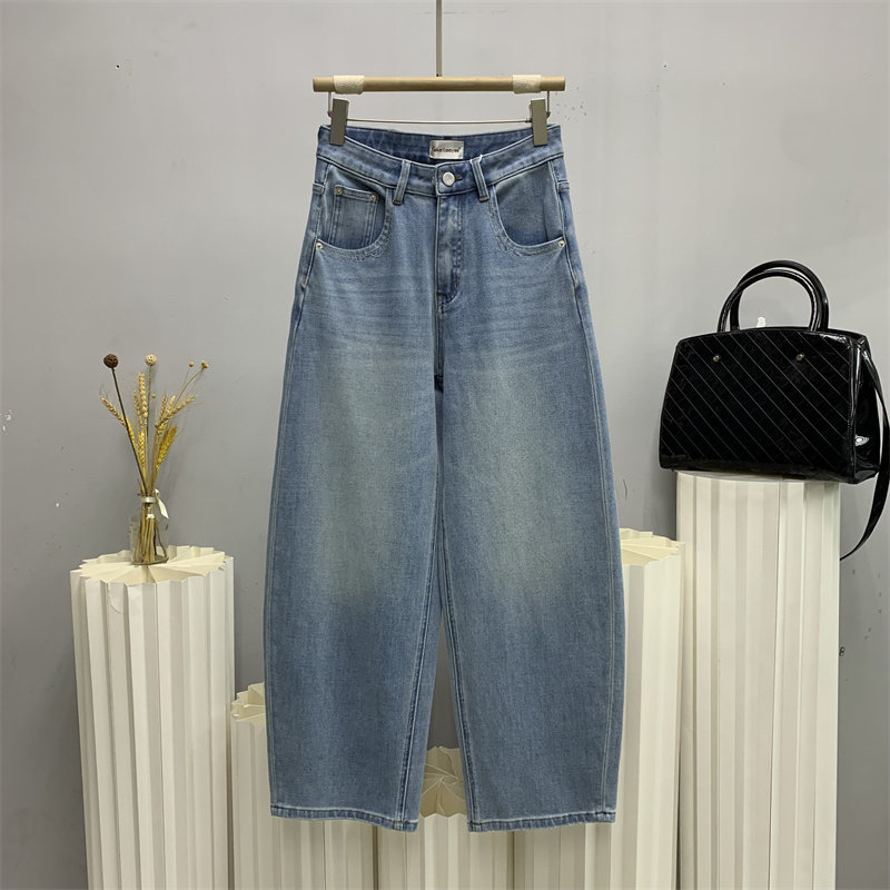 ckly斯卡洛依66902欧货2026春款浅蓝加长牛仔弯刀裤女宽松拖地裤,女装/女士精品,牛仔裤,淘宝优惠券,粉丝福利购,淘宝优惠卷