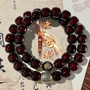 【幽泉清韵】溏心老料菩提手串十二生肖佛珠双圈男女中式文玩批发