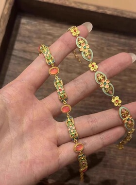 「桃之夭夭」桃之夭夭手链女小众设计轻奢高级感多巴胺甜美高颜值