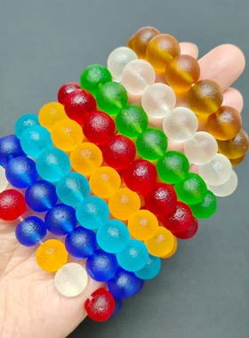 七彩石捷克陨石原石血手链