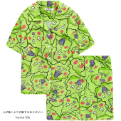 纯棉ins家居服 短裤 可爱搞怪灵能百分百小酒窝卡通睡衣女夏季 短袖