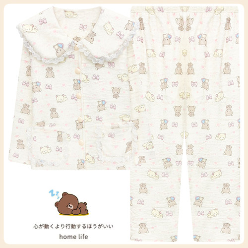 珊瑚绒睡衣女秋冬季法兰绒加厚