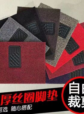汽车丝圈脚垫通用易清洗脚踏车垫子地毯式单片主副驾驶可裁剪地垫