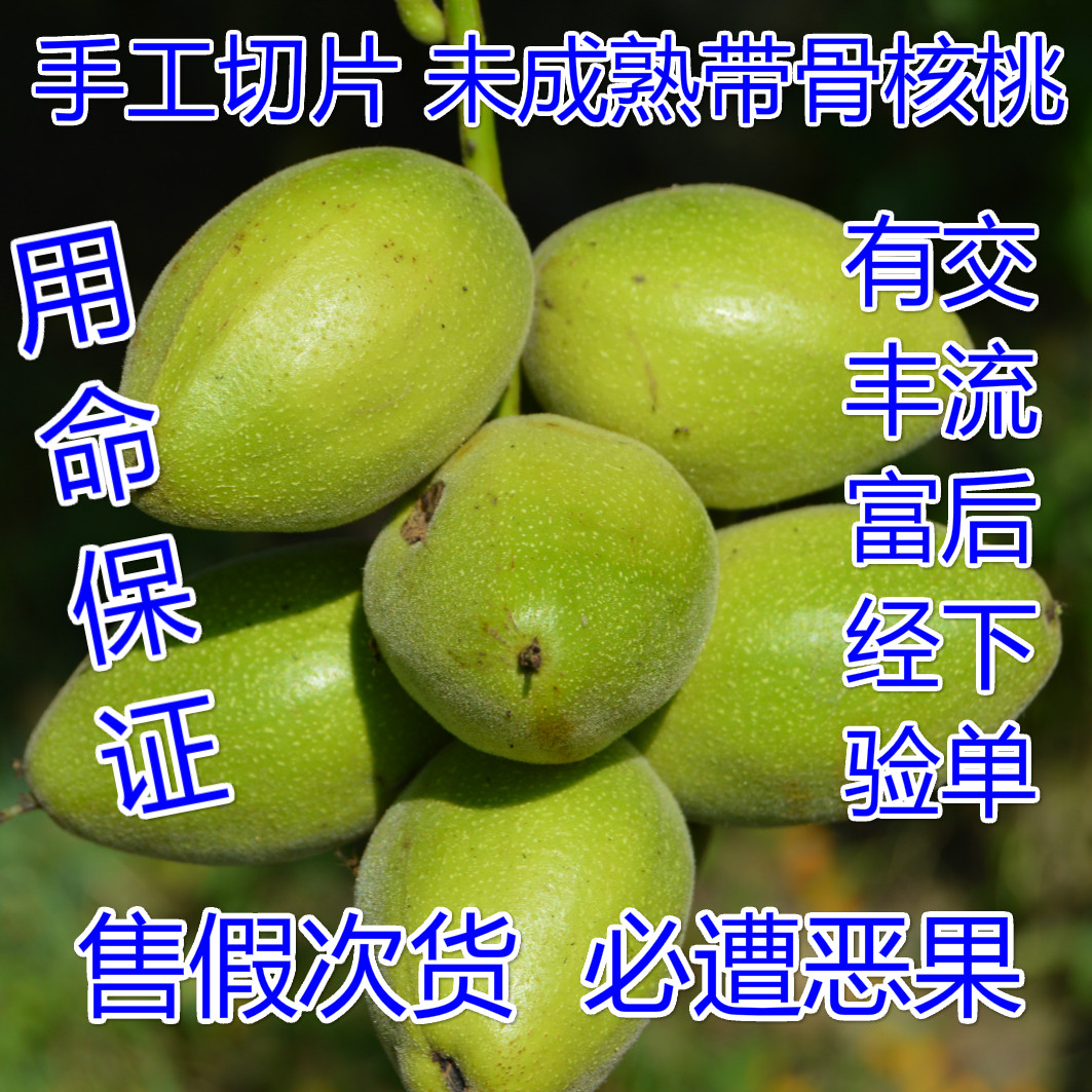 长白山野生青龙衣手切青核桃皮未成熟核桃切片2024新货(保真)