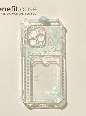 光与夜之恋可爱动物塑卡包手机壳适用苹果16promax/16plus/15promax女华为pura70拍立得可放小卡身份证保护套