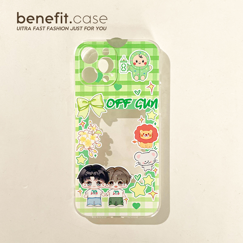 benefit可爱offgun周边小卡适用苹果15promax手机壳新款iPhone13硅胶14promax防摔12女款xs动漫8plus保护套7p