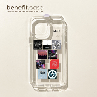 GOT7专辑封面手机壳适用iPhone16小米14新款华为P70防摔荣耀90硅胶iPhone15保护壳爱豆明星荣耀50
