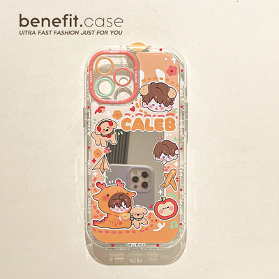 benefit恋与深空夏以昼小卡周边适用苹果15promax手机壳新款iPhone13硅胶14promax全包vivox100防摔保护套