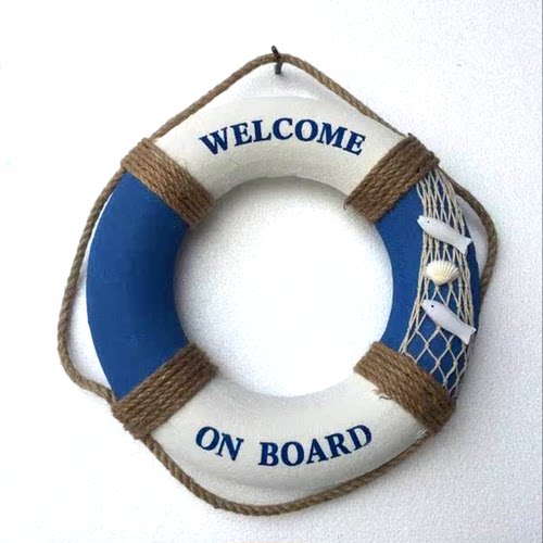 地中海风格救生圈挂饰游泳圈海洋