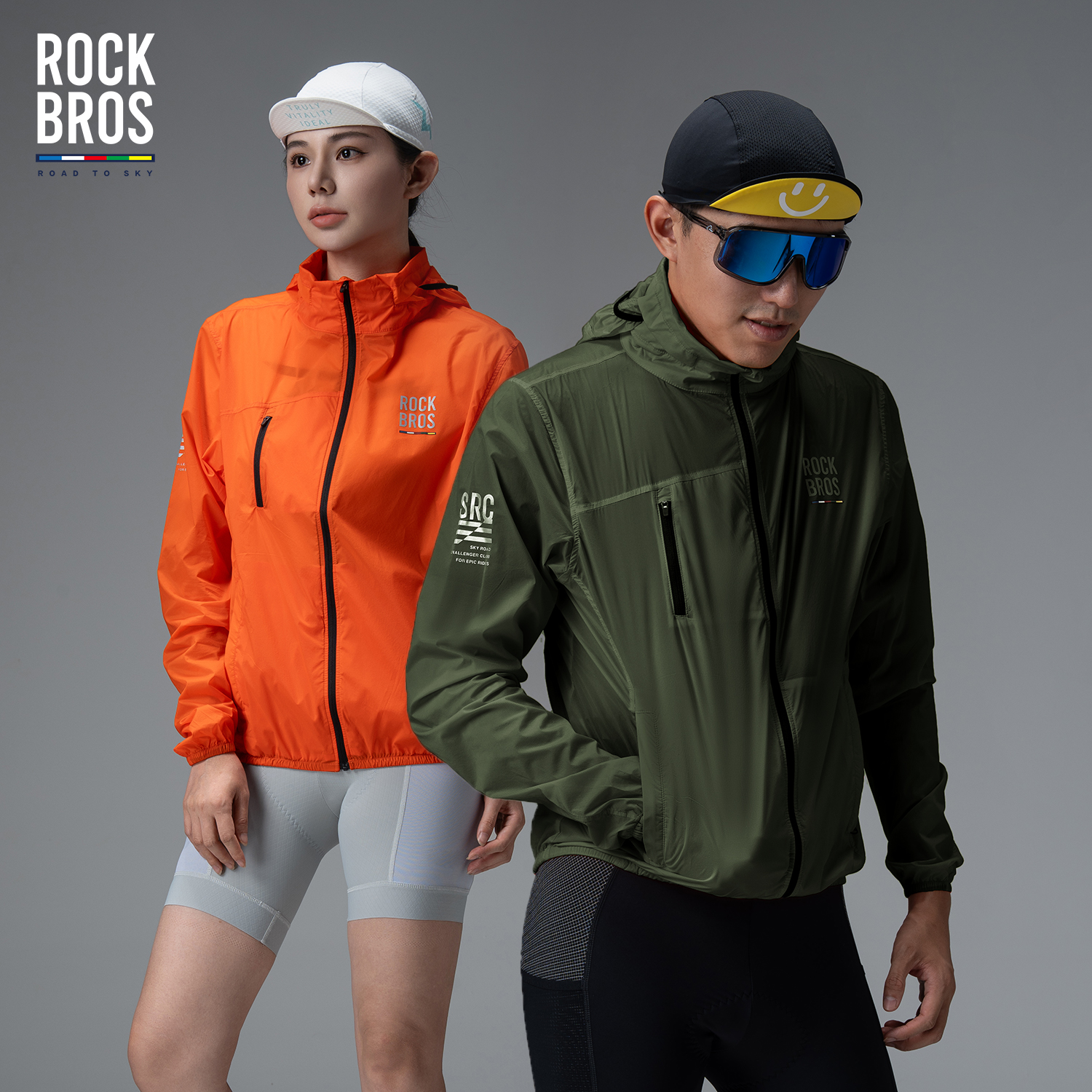 洛克兄弟天路系列骑行防风衣