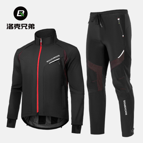 洛克兄弟男女款秋冬季保暖骑行服