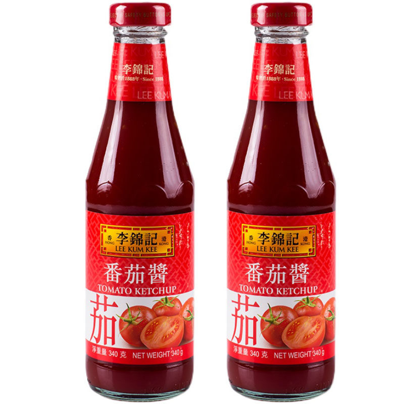 2瓶*香港进口版李锦记番茄酱340g 薯条番茄沙司鸡翅手抓饼蘸料
