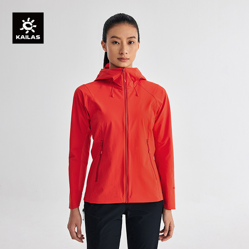 凯乐石软壳衣女防风防水耐磨户外