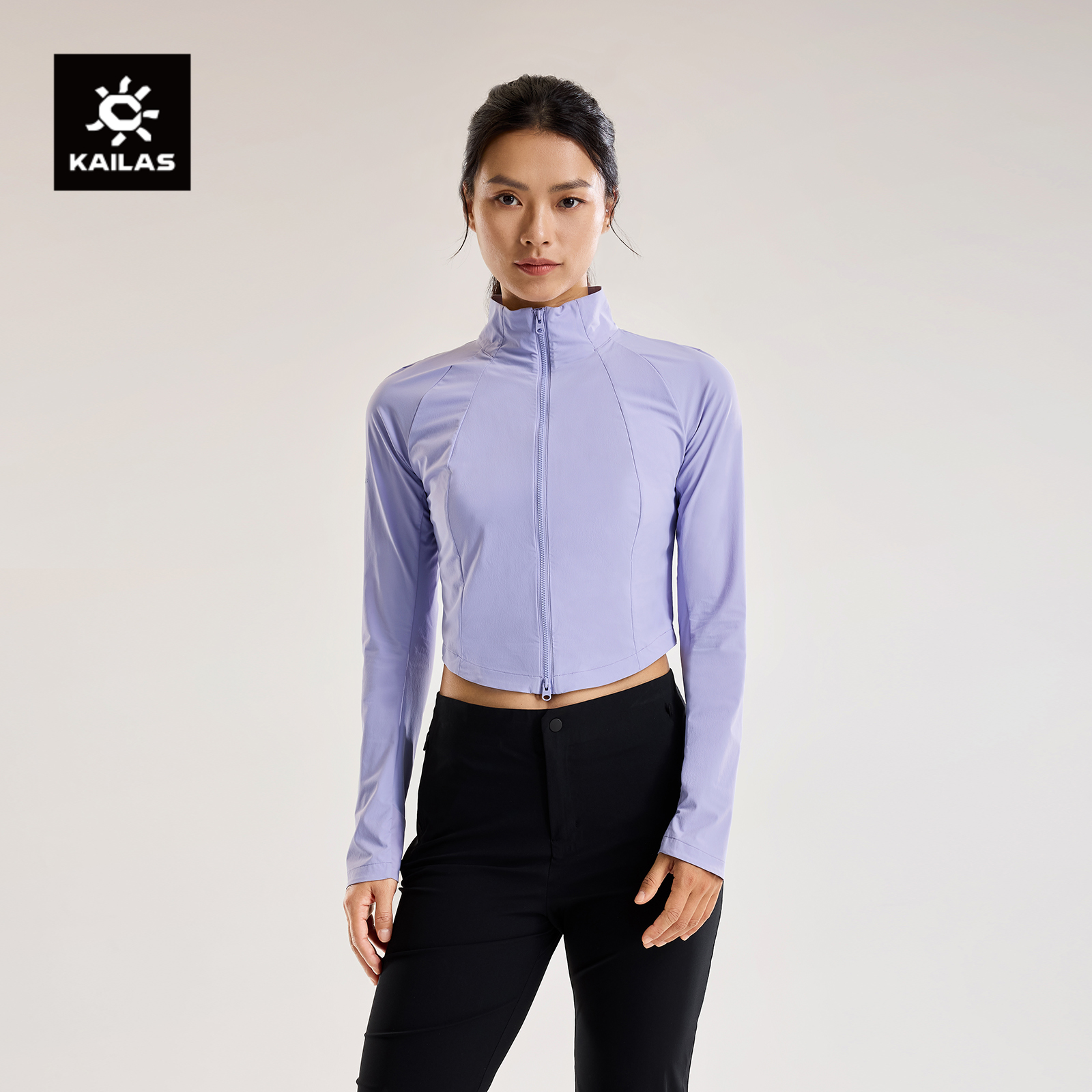 KAILAS凯乐石M8-LT立领软壳衣轻量防泼透汽外套防晒户外徒步女款