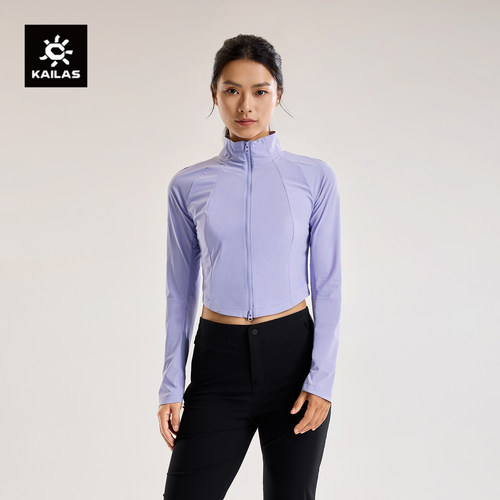 KAILAS凯乐石M8-LT立领软壳衣轻量防泼透汽外套防晒户外徒步女款