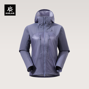 KAILAS凯乐石女款AT80-PRO棉服软壳衣连帽保暖徒步运动休闲外套
