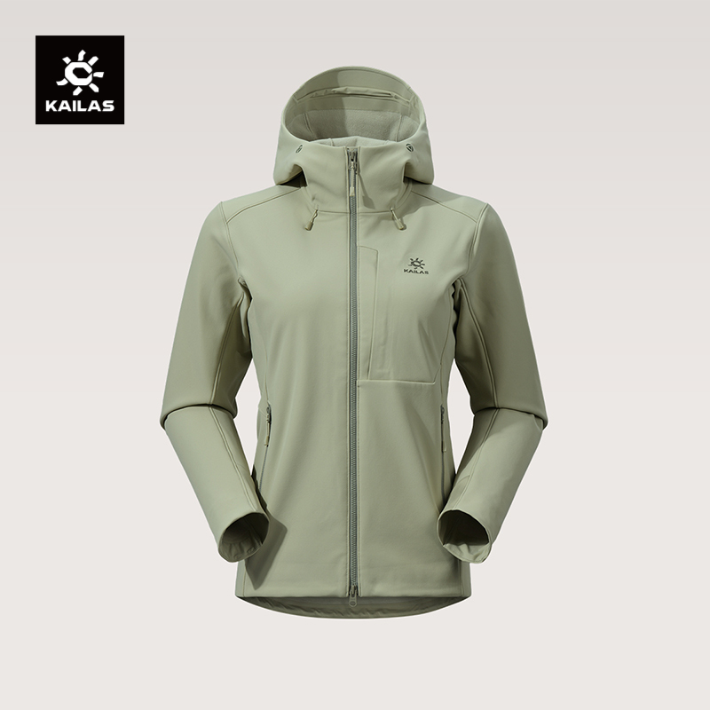 KAILAS凯乐石女款保暖软壳衣加绒