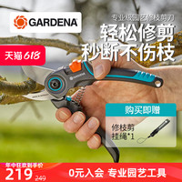 德国进口嘉丁拿GARDENA 高能效专业级 花园林果树剪园艺修枝剪刀