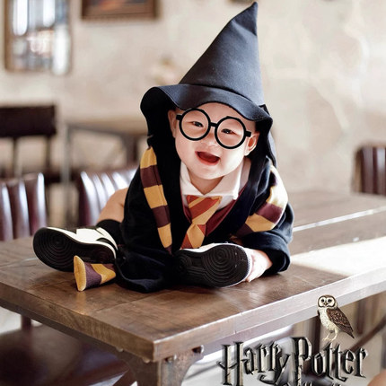 哈利波特魔法师服装1岁儿童万圣节Harrypotter婴儿服韩国宝宝衣服