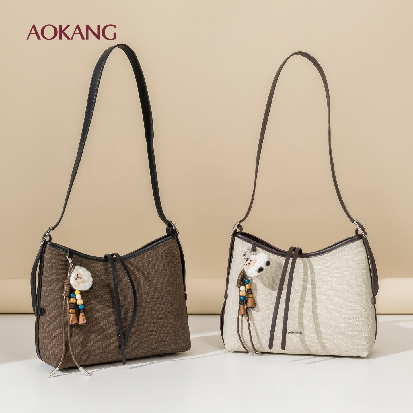 奥康 女包2026新品单肩包流苏挂饰时尚优雅简约日常通勤斜挎包,箱包皮具/热销女包/男包,单肩包,淘宝优惠券,粉丝福利购,淘宝优惠卷