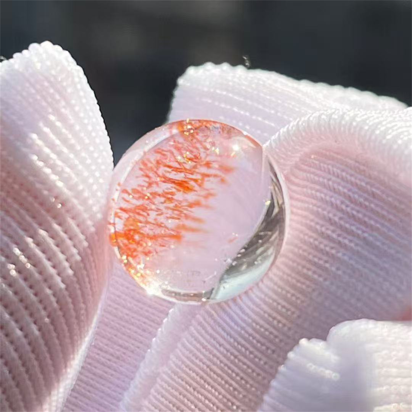 天然水晶草莓晶圆珠10mmDIY饰品多宝串戒指项链吊坠代镶一物一图