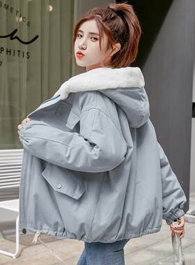 初中学生加绒加厚棉服
