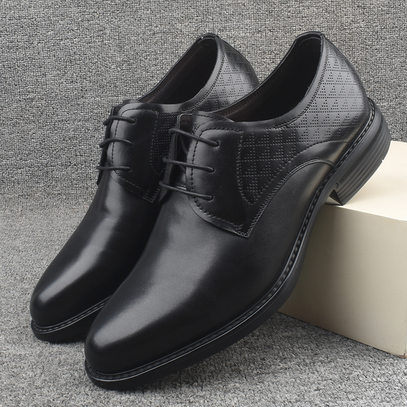 男士真皮商务正装皮鞋尖头男鞋