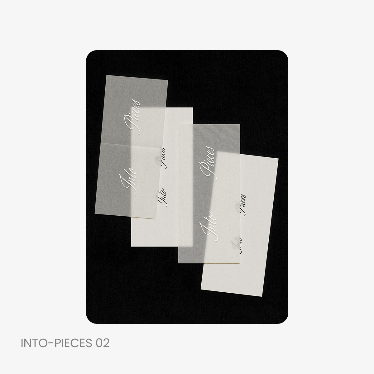 1款硫酸纸特种文创印刷logo标识设计效果展示样机mockup模版