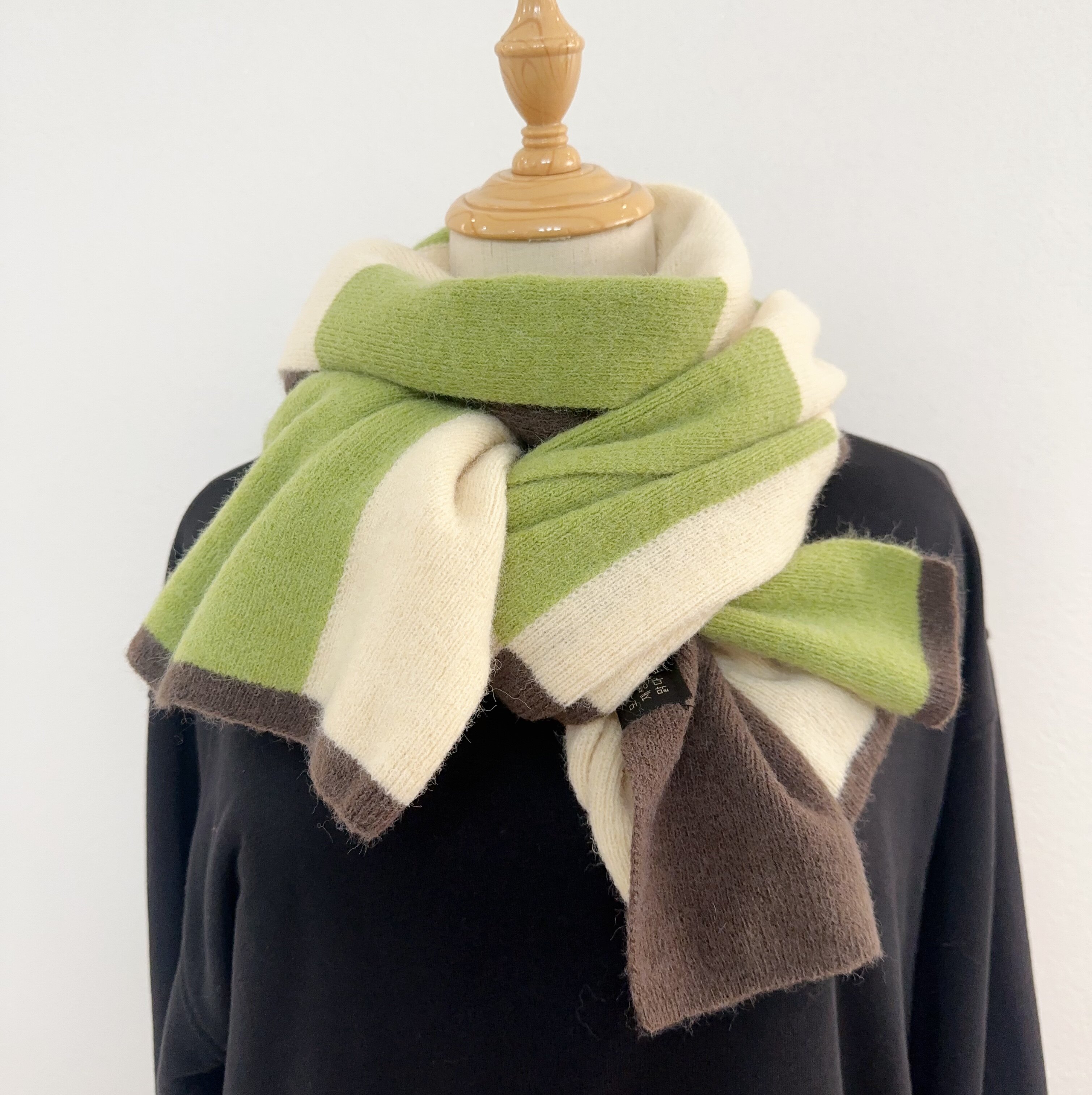 秋冬新款加厚仿羊绒棋盘格保暖围巾秋冬百搭韩系披肩