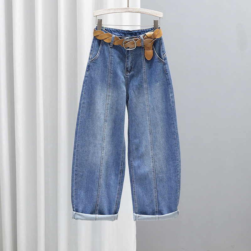 2026春季新款弯刀裤女高腰宽松显瘦长裤复古百搭休闲时尚牛仔裤子,女装/女士精品,牛仔裤,淘宝优惠券,粉丝福利购,淘宝优惠卷