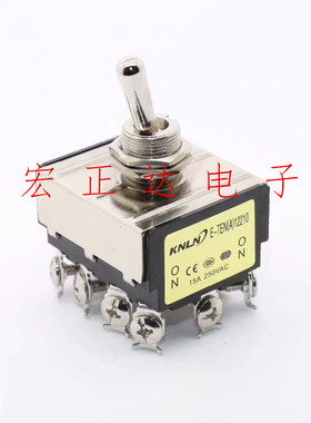 钮子开关高端E-TEN(A)12210 12脚2档 摇柄开关 E-TEN402 开孔12MM