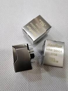 HR913550A RJ45插座网口100Base-T WiFi网络连接器 带LED正品