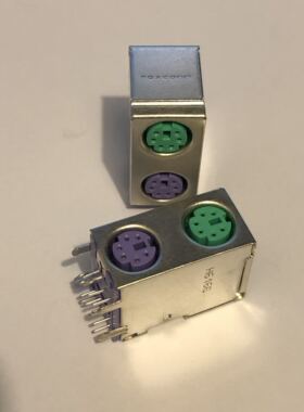 MH11061-P34-4F富士康FOXCONN PS2键盘鼠标座 6芯S端子连接器