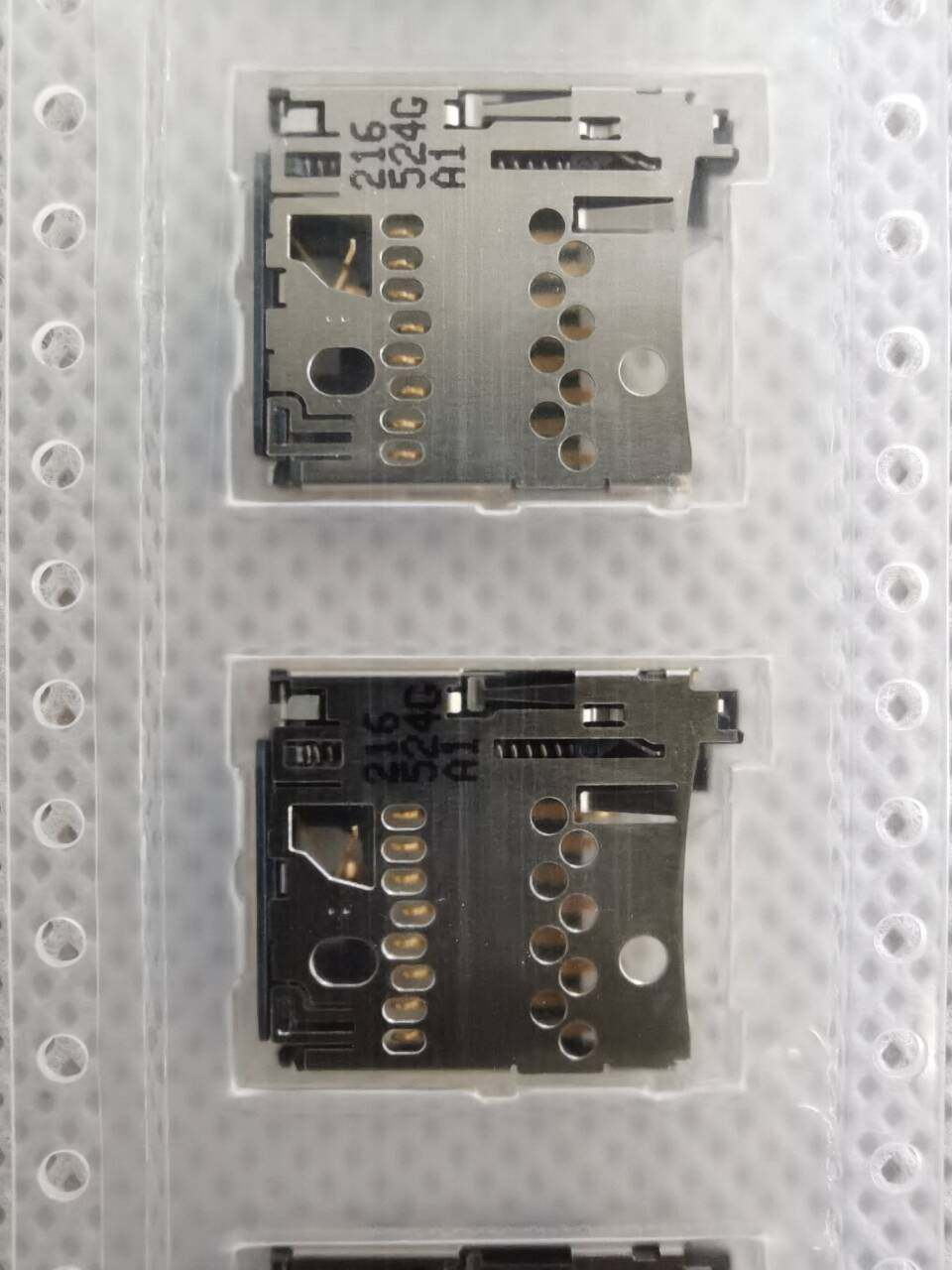 2201778-1 TE/泰科 TF内存 1.65mm高 8pin 推入/推出式记忆卡座
