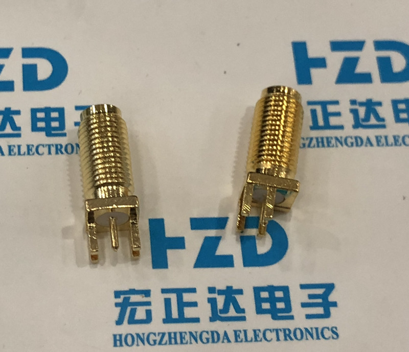 偏脚 SMA-KE 内针/内孔 天线座 母座 无线wifi模块总长18.5牙长13