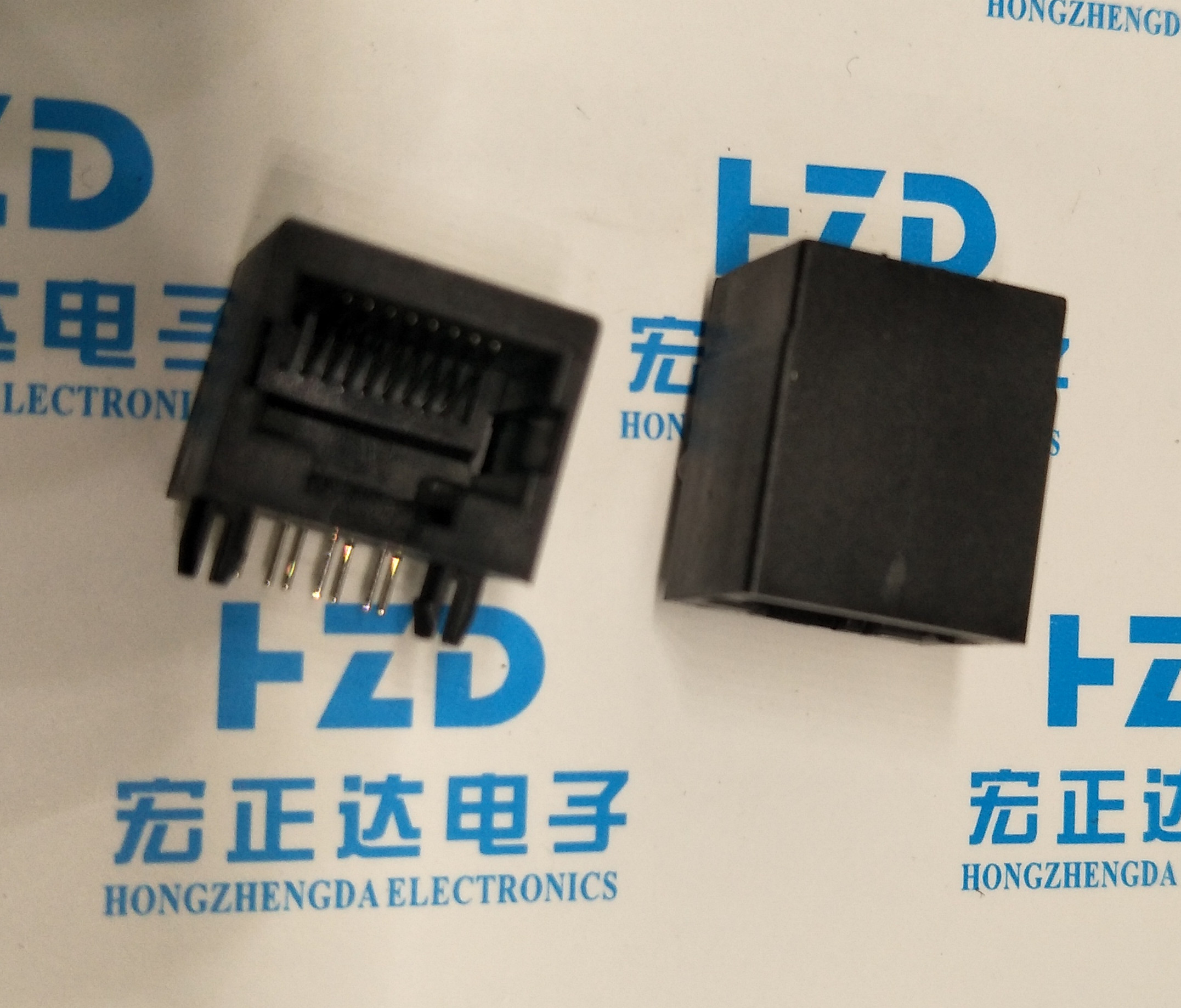 RJ45插座 18.3 8P8C 58网络接口/网线插座长18*高13mm