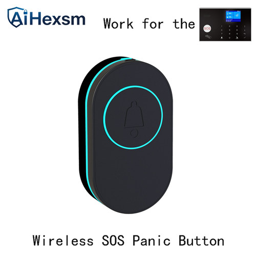 无线防水门铃按钮433MHZ紧急求救老人小孩孕妇病人一键紧急呼叫器