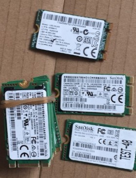 闪迪 16G 24G 32G SSD 固态硬盘 M.2 NGFF  2242  64G MSATA