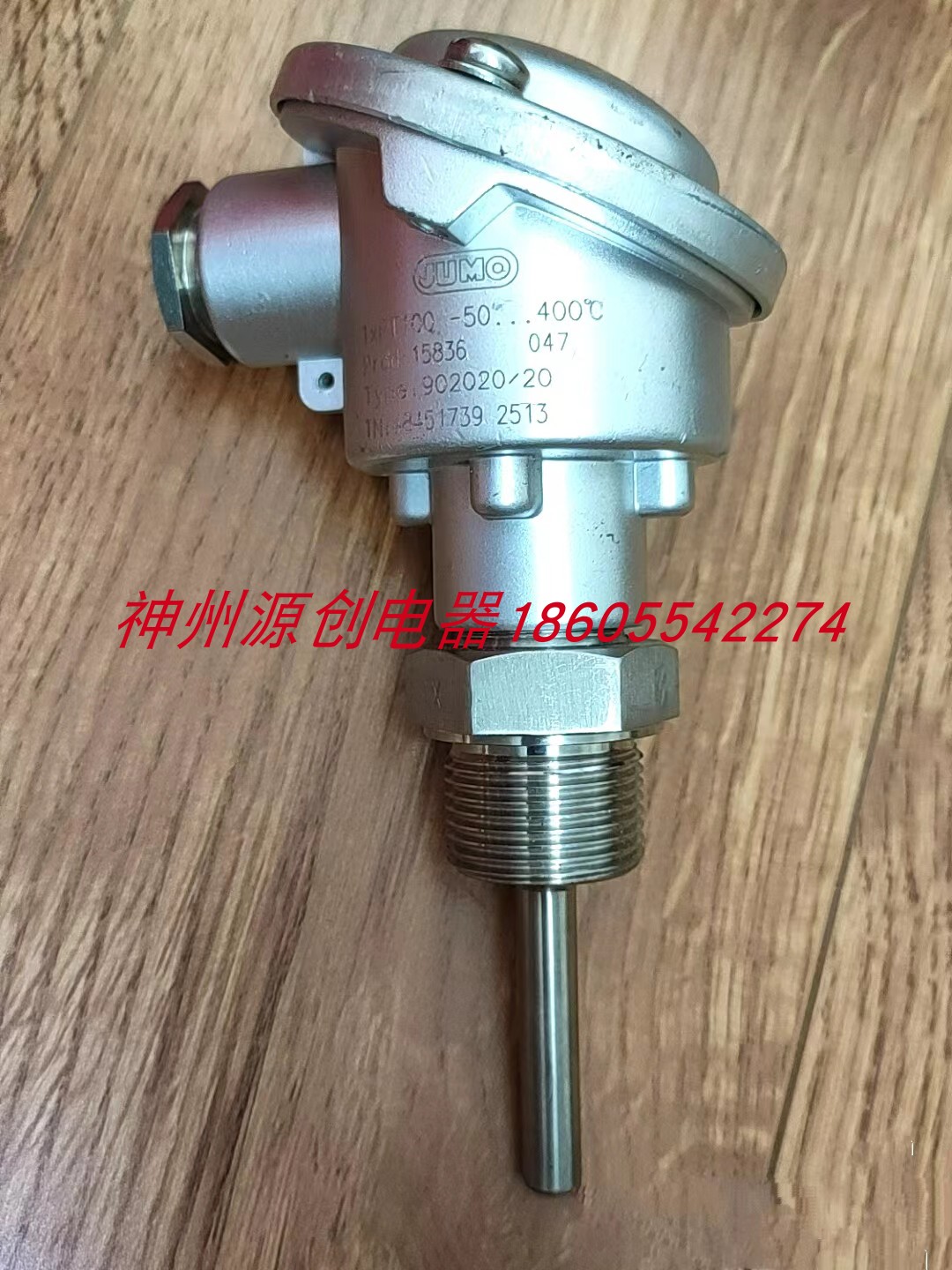 德国久茂JUMO 1xPT100 温度传感器 -50℃~400℃， 902020/20
