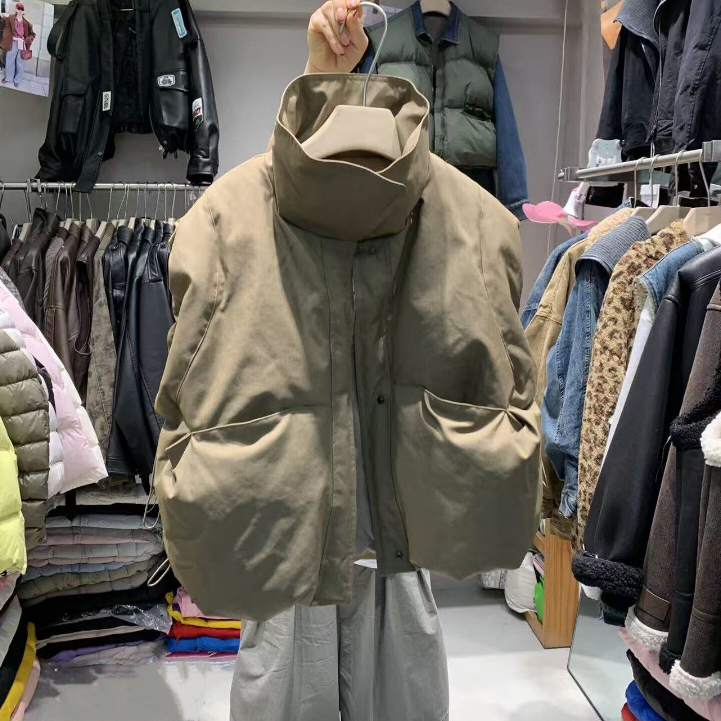 立领保暖90羽绒马甲女外套设计感