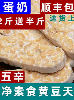 新鲜印尼天贝纯素食tempeh丹贝毛毛黄豆发酵菌纳豆500g非转基因