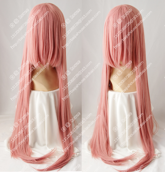 cos假发粉色一米长直发巡音 碧洋琪幸运星 柳生桃井五月 K NEKO猫