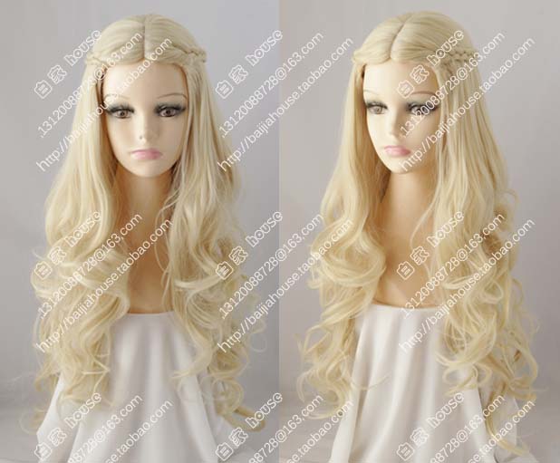 沉睡魔咒金色动漫假发