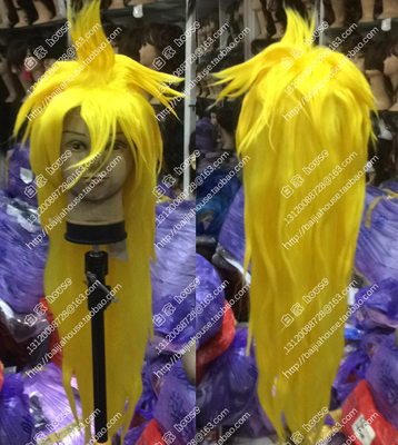 七龙珠超级赛亚人黄色假发爆炸头
