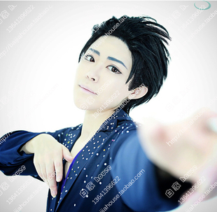 冰上的尤里 YURI!on ICE 胜生勇利 后背头 cosplay假发