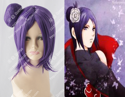 cosplay假发 火影忍者 NARUTO 晓天使 小南 紫色+发包收脸假发