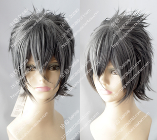 FF15最终幻想15 诺克提斯 Noctis cos假发 黑色灰色造型短发短发